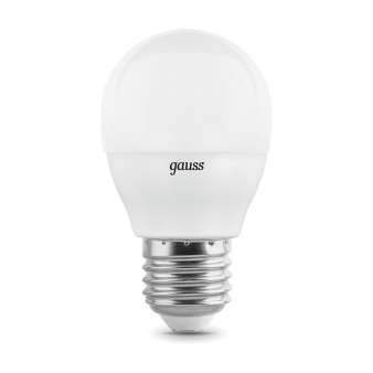 105102107-S Лампа Gauss LED Globe E27 7W 2700К step dimmable1/10/100, шт